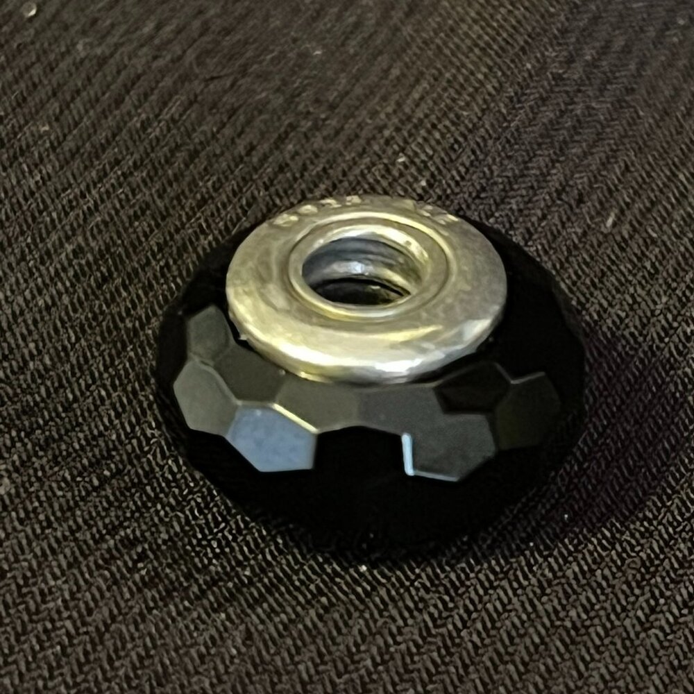 Pandora Black Fascinating Faceted Murano Glass Charm – ALE S925 - Picture 4 of 7